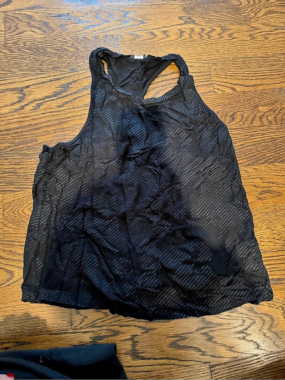 Terez racerback black tank